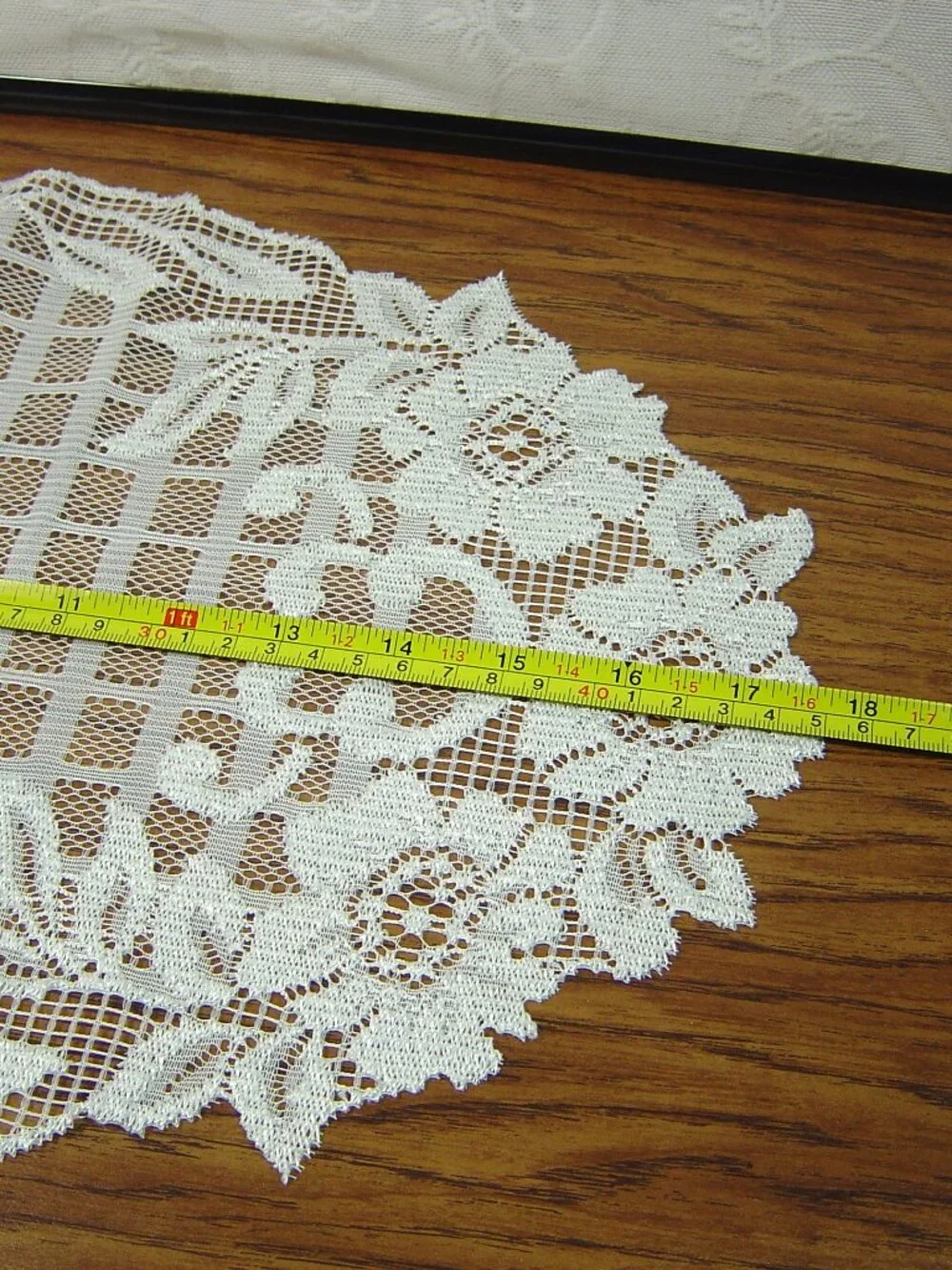 Lot of 3 lace doilies-2 white & 1 off white-all different
